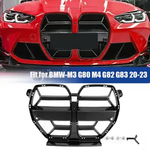 2X parrilla estilo nariz de fibra de carbono para BMW M3 G80 M4 G82 G83 CSL 2021-2023 - Imagen 1 de 14