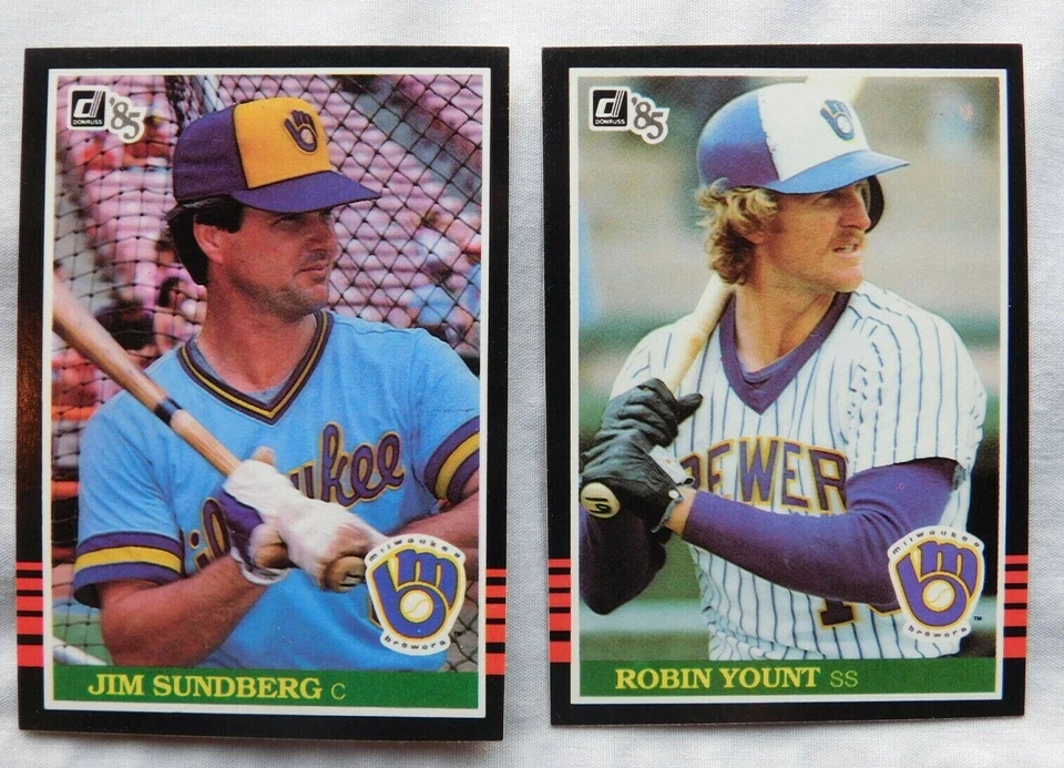1985 Donruss Milwaukee Brewers Baseball Card Pick one - Image 1 of 1