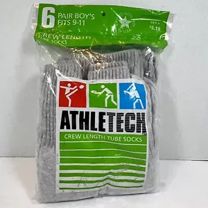 Calcetines Tubo Sobre la Pantorrilla De Colección KMART ATHLETECH GRISES Paquete de 6 Talla 9-11 - Imagen 1 de 7