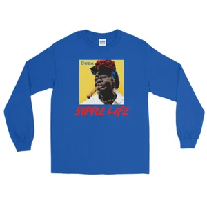 Stogie Life Cuba Men’s Long Sleeve Shirt - Picture 1 of 14