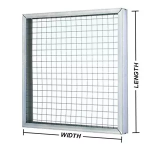 1" Galvanized Steel Holding / Filter Pad Holding Frame ANY SIZE up to 199 sq.in. - Picture 1 of 2