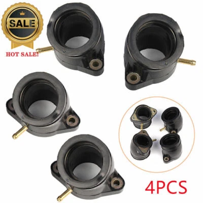 4pcs Intake Manifold Carburetor Holder Carb Boots Joint for Yamaha XS1100E/F/G/H - Image 1 of 4