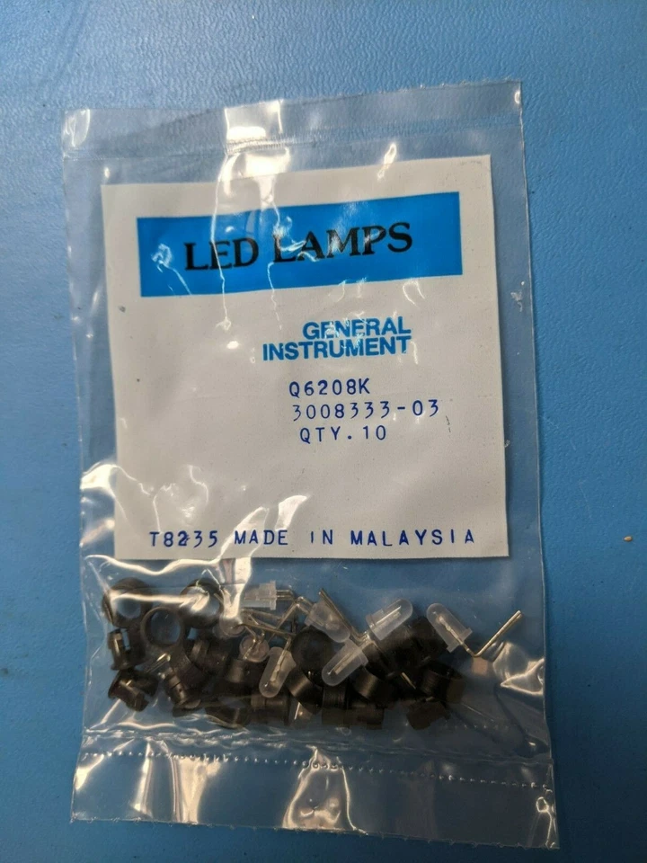 10 pcs LED DOME , GENERAL INSTRUMENT Q6208K , 3008333-03 , RED , 10 pcs - Image 1 of 4