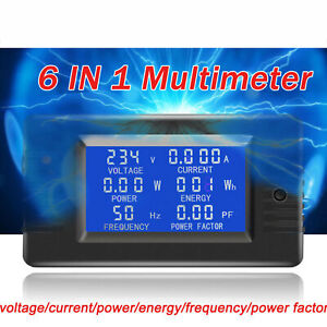 DC 100A Digital LED Power Meter Monitor Power Energy Voltímetro Amperímetro Probador 