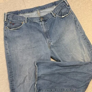 Polo Ralph Lauren Jeans Mens 44Tx36 Blue 567 Classic Fit Straight Leg Denim - Picture 1 of 12