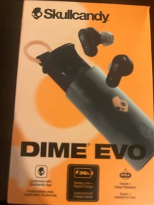 Brand New Skullcandy Dime Evo - Wireless Headphones Black Free Ship - Picture 1 of 1