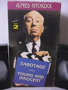 Alfred Hitchcock Sabotage 1936 and Young And Innocent 1937 1992 2 VHS Movie - Picture 1 of 5