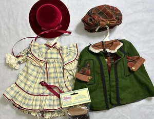 Doll Clothes Lot 50’s Style Dresses (2) w Hats & Cape Shoes New For 16-18 “ Doll - Picture 1 of 6