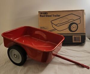 Red Steel Pedal Tractor Trailer by ERTL 1101AO Wagon New In Box