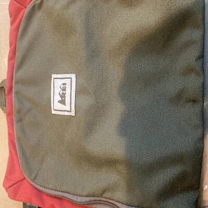 Rei Toiletry Bag Canvas Travel Green Red Camping - Picture 1 of 2