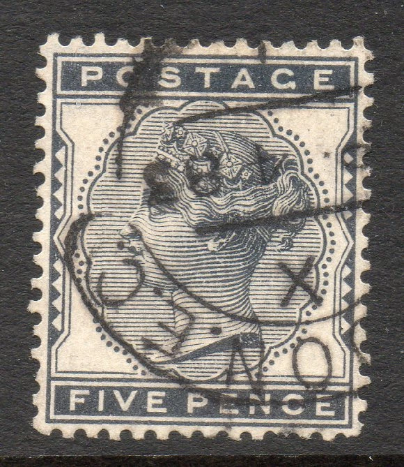 GB QV 1880 SG169 5d Indigo Cat cds (9) Foto 1 de 1