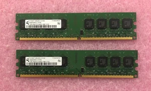 2 X 1GB QIMONDA DDR2-800 PC2-6400U NON-ECC MEMORY - HYS64T128020EU - 2GB TOTAL - Picture 1 of 2