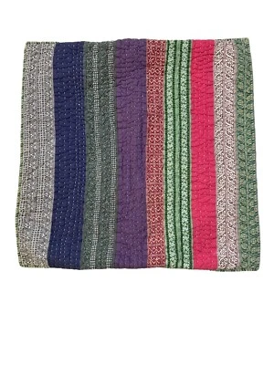 Acolchado Sham BOHO Grande Cuadrado 25"X 25" Estilo Country Folk Foto 1 de 4