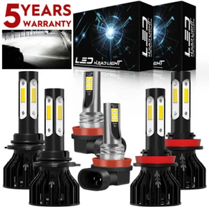 Para Jeep Grand Cherokee 2014-2018 Combo 4 Lados 6000K Faro LED + Bombillas Antiniebla K9 - Imagen 1 de 17