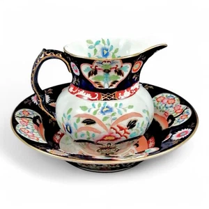 Presto Mason's Ceramica Ironstone Caraffa & Lavabo, Inglese Lavare Set, a Fiori, - Foto 1 di 18