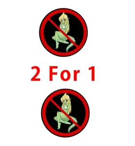 2 no Lot Lizzards Decals 3 inches round Semi Trucks Funny decal - Picture 1 of 1