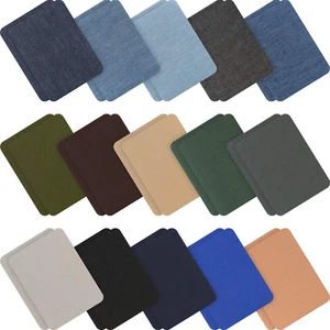 30 Pieces Iron on Patches for Clothing Repair Fabric Patches Iron on for Denim J - Picture 1 of 7