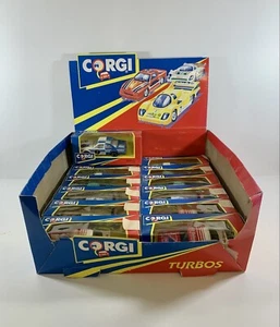 VINTAGE CORGI TOYS DISPLAY BOX 13 RACE CARS N.O.S BMW -JAG -PORSCHE -OPEL MANTA - Picture 1 of 7