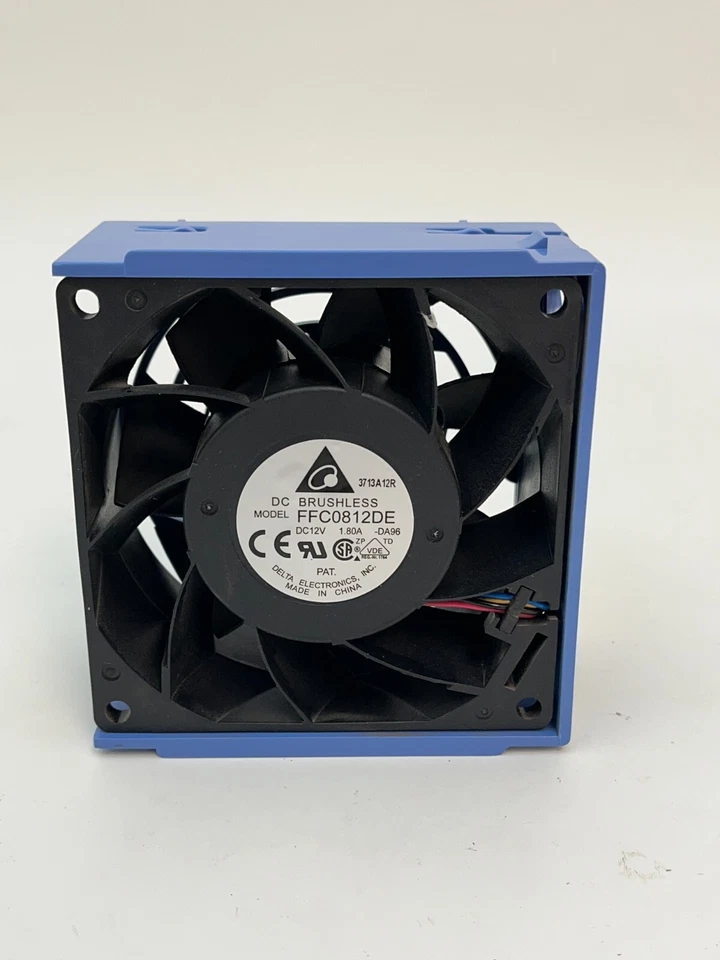 LOTE DE 2 VENTILADORES SIN ESCOBILLAS SERVIDOR DELTA ELECTRONICS FFC0812DE 8Q65 12VDC 1.8A 4 PINES Foto 1 de 4