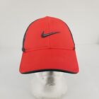 B55 Nike Golf Vr One Tour Mesh Fitted Black Hat Vintage Red Black M L