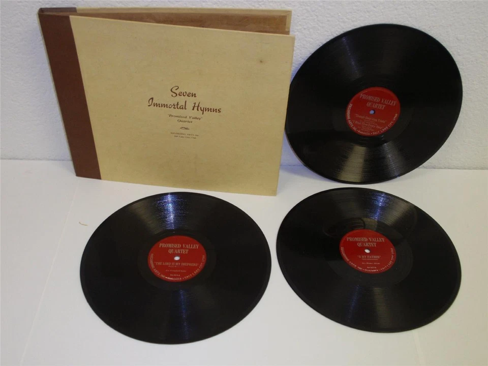 PROMISED VALLEY QUARTET Seven Immortal Hymns 3- 78 SET salt lake UT Joseph Smith - Image 1 of 1
