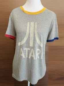 Maglietta Y2K ATARI Grigio Erica RETRO Videogioco Anni 80 Maglietta Rosso Giallo Tg L - Foto 1 di 10