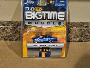 Jada 1:64 Big Time Muscle 1965 Chevy Impala '65 2005 Wave 4 Blue - Picture 1 of 2
