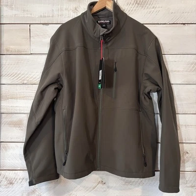 Kirkland Signature Men’s Softshell Jacket Olive Size XL - Image 1 of 4
