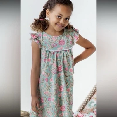 Vestido floral Matilda Jane Happy & Free Growing Seasons malha pérola verde rosa 12 - Imagem 1 de 4