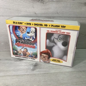 Mr Peabody & Sherman Blu-Ray, DVD, Digital & Plüschtier - BRANDNEU - Tolles Geschenk! - Bild 1 von 6