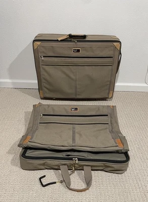 Maleta de viaje y bolsa de ropa de colección DVF Diane von Furstenberg TAN tweed Foto 1 de 4