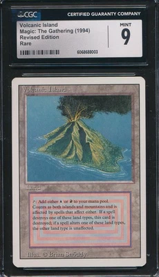 Revised Volcanic Island CGC 9 Graded Magic MTG (8003) -magicgraders- - Image 1 of 3
