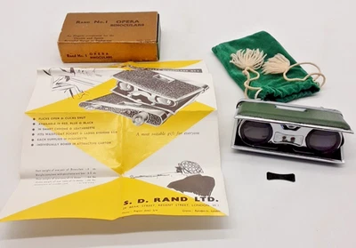 Rand No'1 Opera Binoculars with Original Box, Instruction Leaflet and Pouch - Image 1 of 4