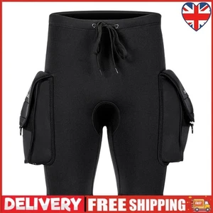 Neoprene Wetsuit Short 3mm with Pocket for Swimming Surfing Snorkeling Diving ~ - Picture 1 of 18