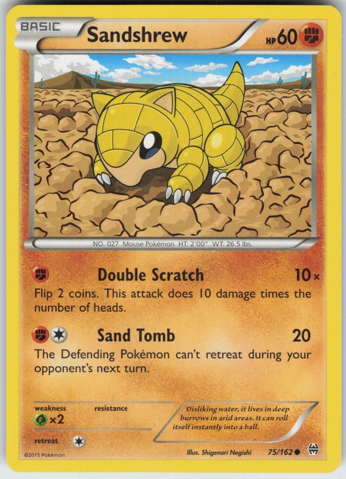 Sandshrew 75/162 Common XY - BREAKthrough - Image 1 of 1