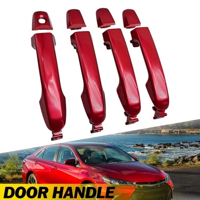 Manija de puerta exterior exterior izquierda derecha roja para Toyota Camry 2012-2017 2016 2015 Foto 1 de 4