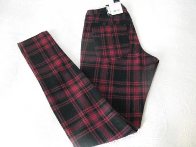 HUE Mujer Leggings Pantalones de mezclilla a cuadros Leggings Negros XS (US 0-2) NUEVO CON ETIQUETAS Foto 1 de 4