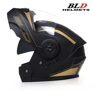 Casco moto integrale modulare BLD doppia lente DOT uomo invernale antifreddo - Foto 1 di 8
