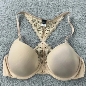 Felina Bra 34C T-Shirt Bra 235047 Abbie Front Hoot Padded Racereback Paramour - Picture 1 of 10