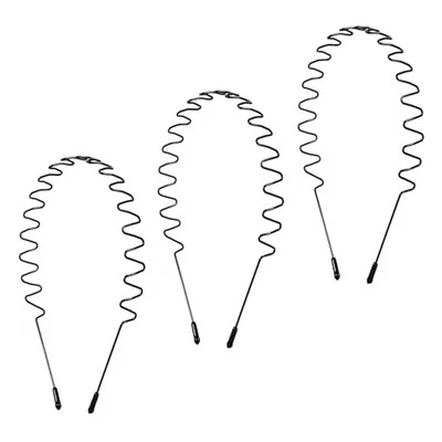 Asltw Metal Headbands for Women Men - Wavy Spring Non-Slip Sports Hair Style B