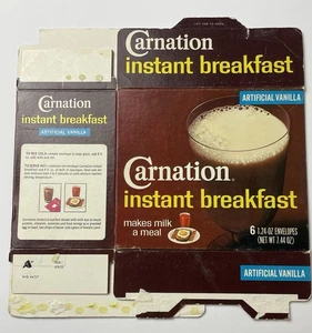 Caja mezcladora de bebidas de desayuno instantáneo clavel años 70 vintage - Imagen 1 de 2