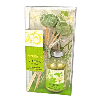 Pier 1 Reed Diffuser Verbena 0.95 oz w/5 Mini Rattan Reeds Aroma Therapy NIB NOS - Image 1 of 2
