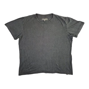Rag & Bone New York Men T-Shirt Linen Casual Relaxed Baggy Black Large - Picture 1 of 16