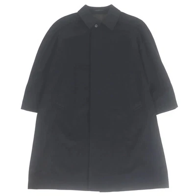 Burberry London 100% Cashmere Balmacaan coat, Black EX cond Limited From JAPAN - Image 1 of 4