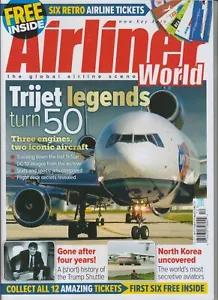 AIRLINER WORLD #12 DEC.2020 TRIJET LEGENDS TURN 50 /6 RETRO TICKETS INSIDE - Picture 1 of 1