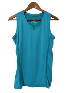 Camiseta sin mangas Kuhl atlética cuello en V talla M azul elástica al aire libre senderismo para mujer - Imagen 1 de 6