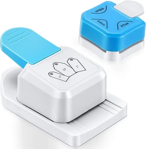 2 Pieces Tag Punch Corner Cutter 3 in 1 Corner Paper Punch Rounder Tag Shape Lev - Picture 1 of 7