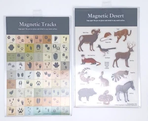 BRANDNEU 2 Sets Greggo vorgeschnittene Magnetblätter Schienen und Wüstentiere - Bild 1 von 4