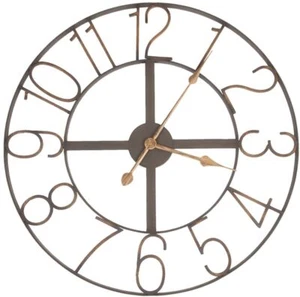Orologio da parete semplice struttura in metallo Ø 60 cm - Foto 1 di 1