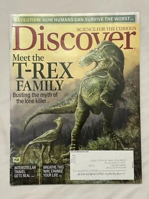 Discover Magazine April 2019 Meet the T-Rex Family Evolution Dinosaurs Foto 1 de 4